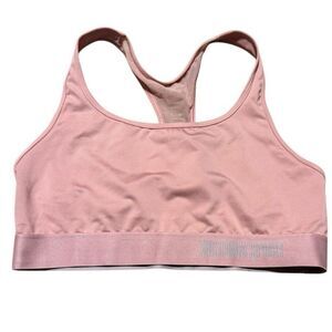 Victoria's Secret VSX The Player Racerback Unlined Sports Bra‎ Soft Pink Large